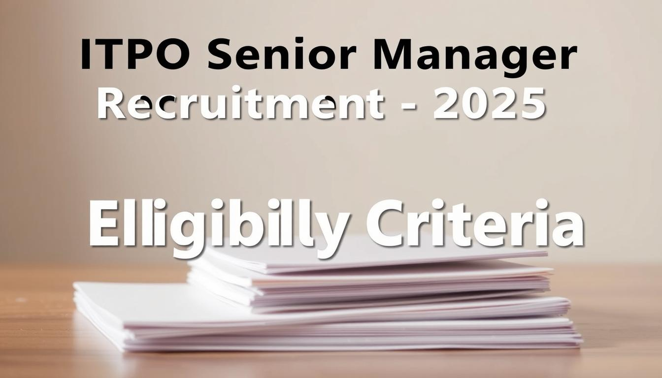 ITPO Senior Manager Recruitment 2025 के बाद सीनियर पोस्ट पर सरकारी नौकरी का बेहतरीन मौका – जानिए विस्तार से