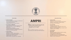 CSIR AMPRI Recruitment 2025: भोपाल में प्रोजेक्ट एसोसिएट और साइंटिस्ट पदों पर भर्ती, जानें आवेदन प्रक्रिया और अंतिम तिथि