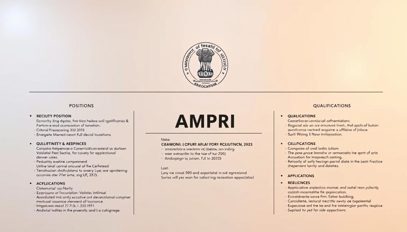 CSIR AMPRI Recruitment 2025: भोपाल में प्रोजेक्ट एसोसिएट और साइंटिस्ट पदों पर भर्ती, जानें आवेदन प्रक्रिया और अंतिम तिथि
